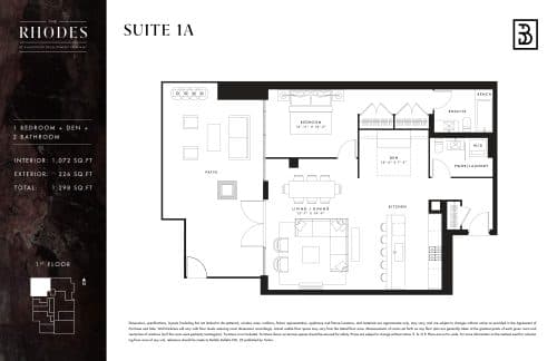 Suite 1A floor plan