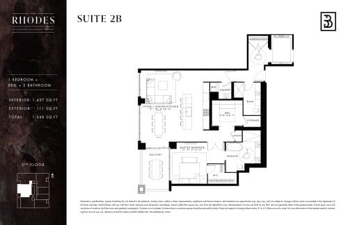 Suite 2B floor plan