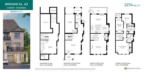 Brooke El. A3 (Corner - Reversed) floor plan
