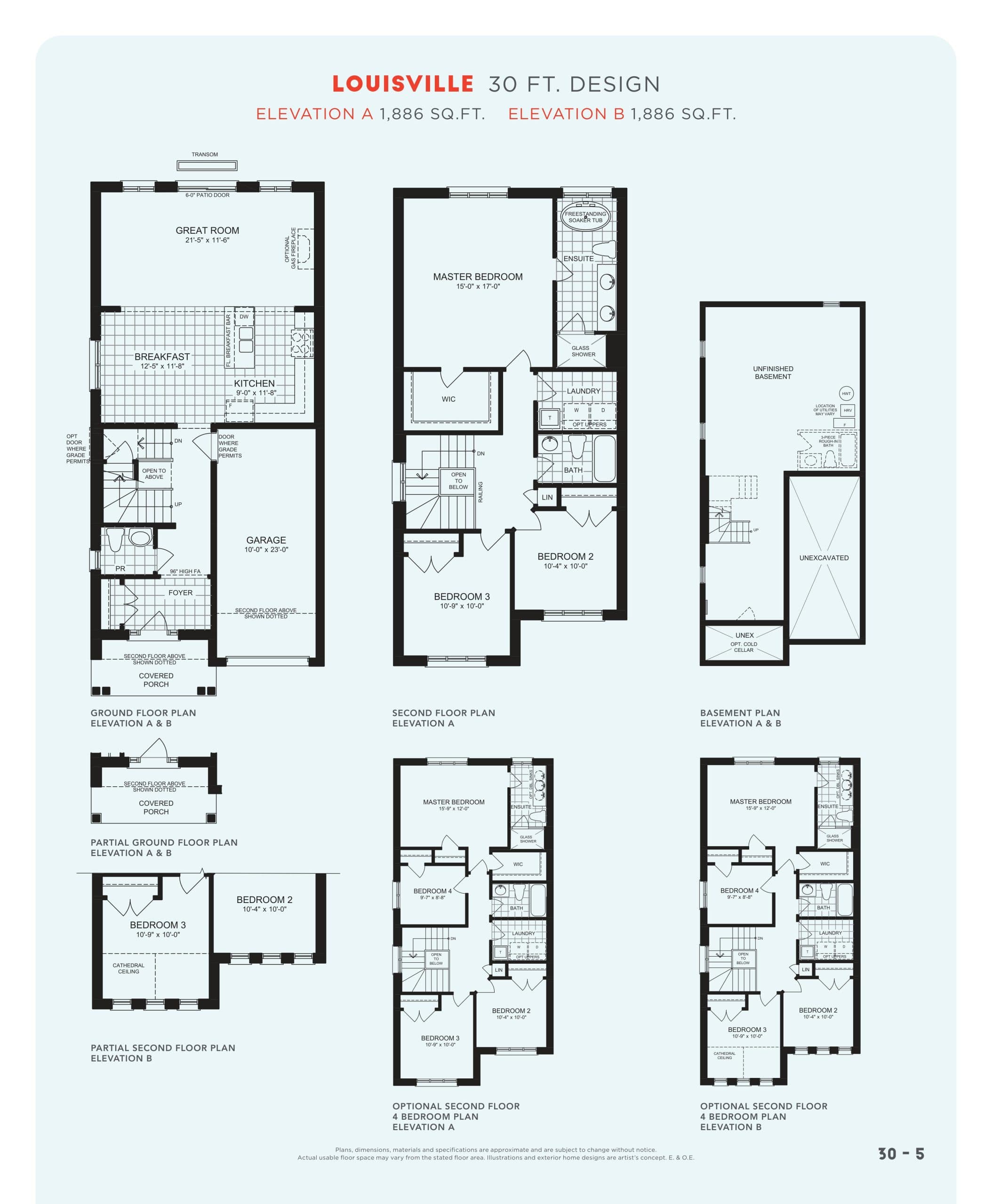 Louisville Floor Plan at Heron Hills - Phase 2 - 1886 sq.ft