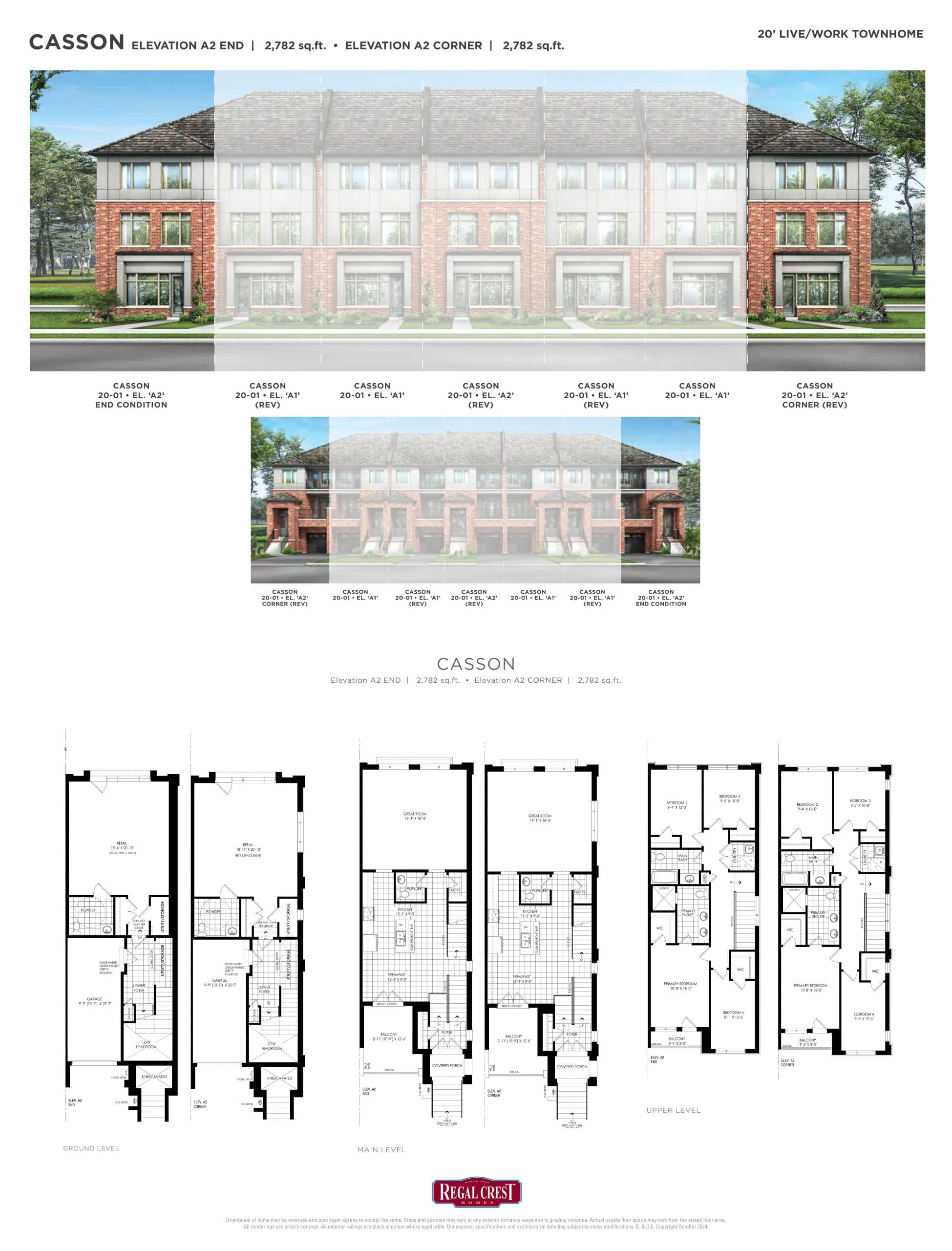 Casson Floor Plan at Mayfield Village by Regal Crest Homes - 2709 sq.ft
