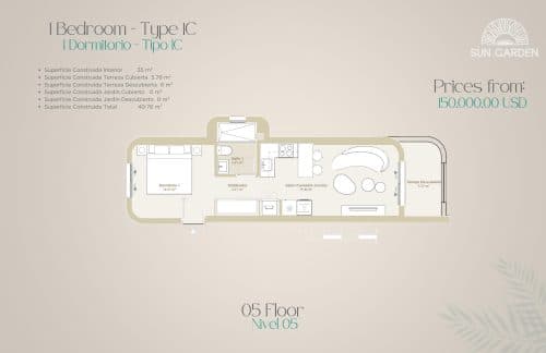 Type 1C floor plan