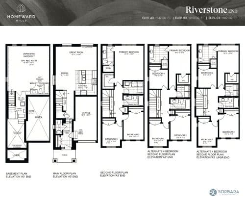 Riverstone End floor plan