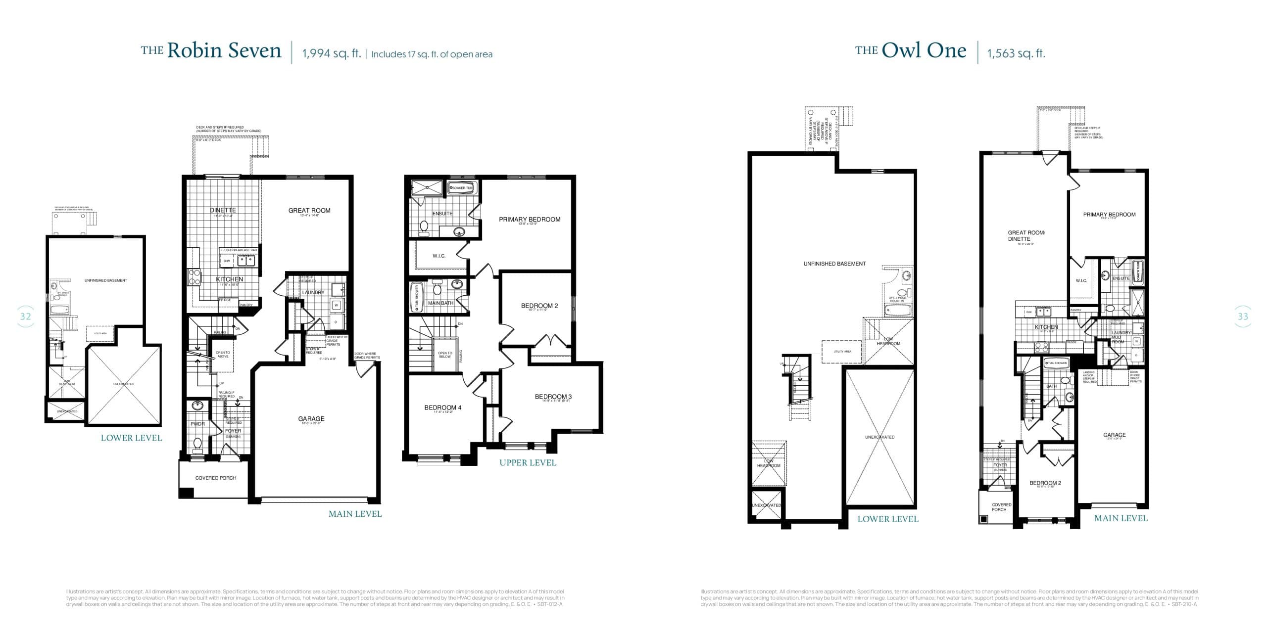 The Robin Seven Floor Plan at Serenity Bay Homes - 1994 sq.ft