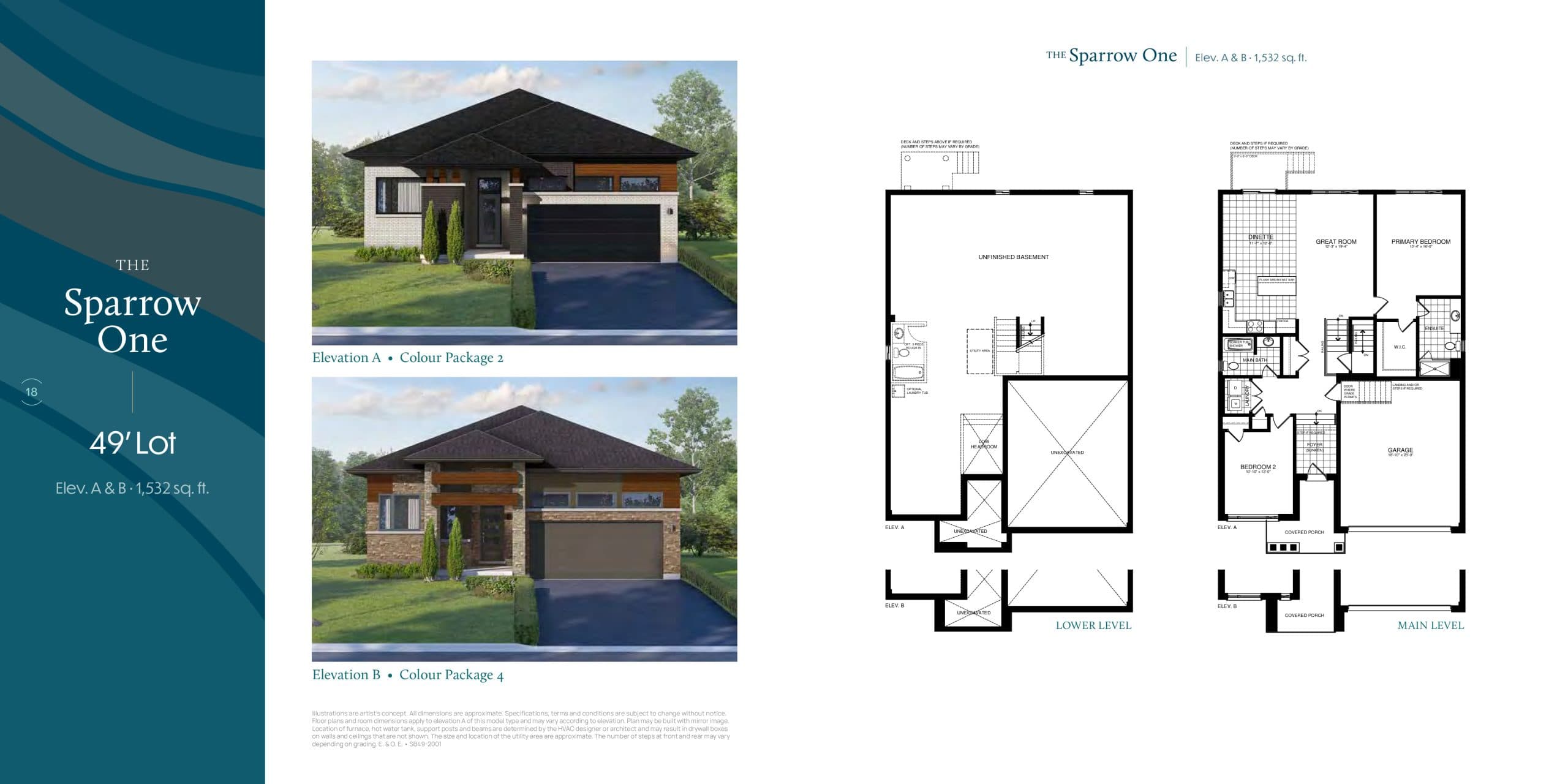 The Sparrow One Floor Plan at Serenity Bay Homes - 1532 sq.ft