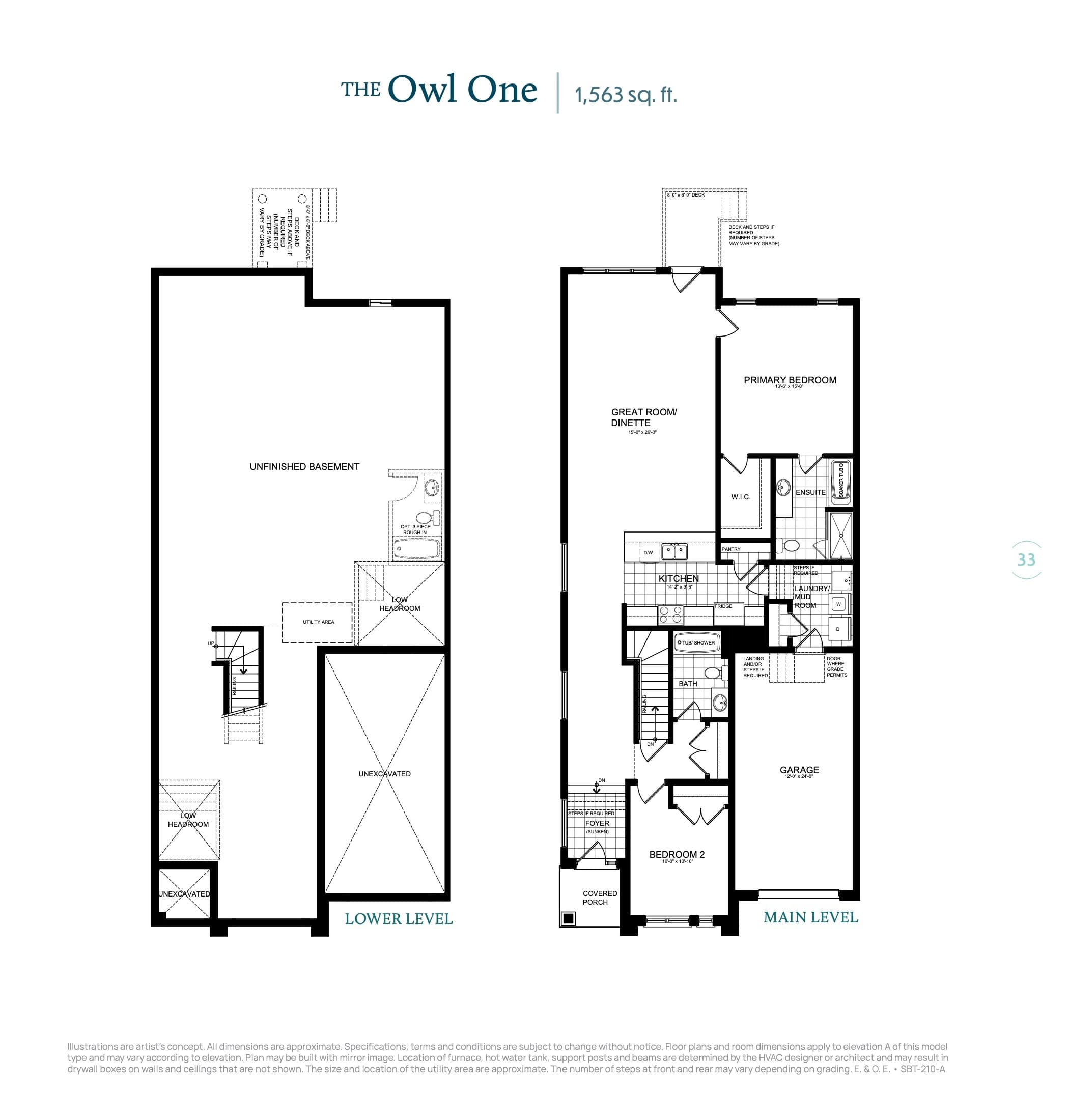 The Owl One Floor Plan at Serenity Bay Homes - 1563 sq.ft