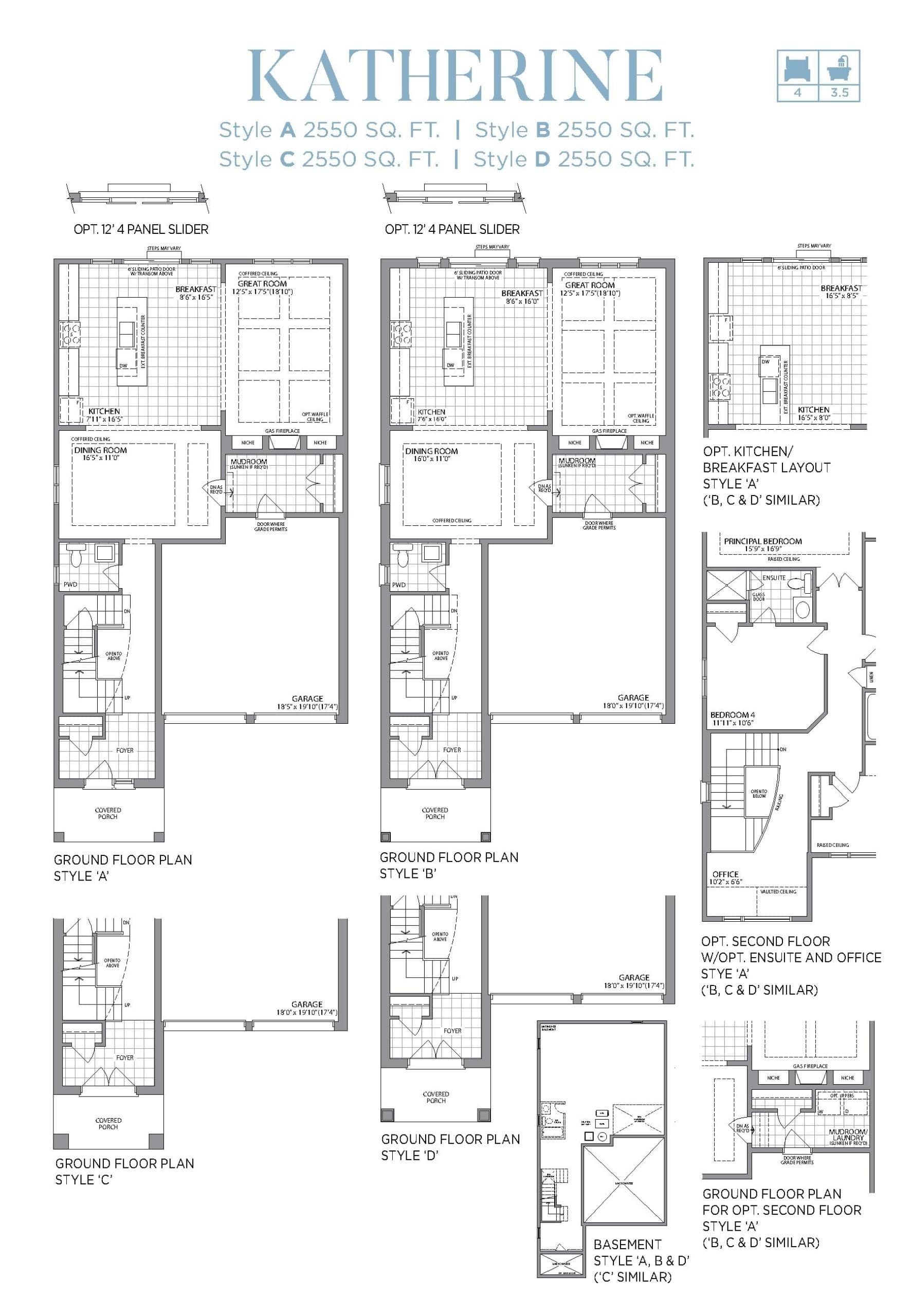 Katherine Floor Plan at Erin Glen by Lakeview Homes - 2550 sq.ft