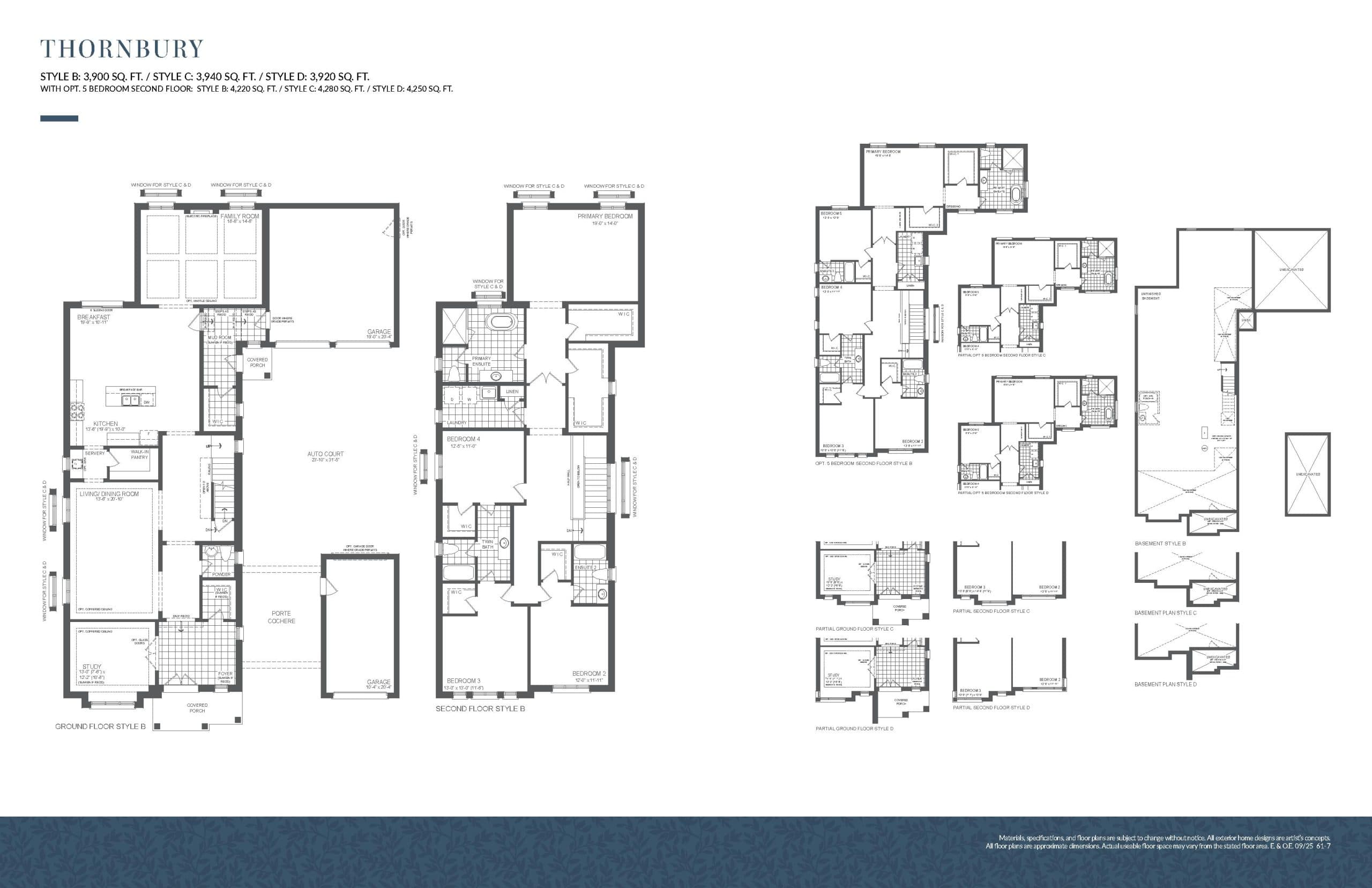 Thornbury Floor Plan at The Cornerstone Collection at Heartland - 3900 sq.ft